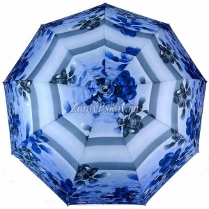 Голубой женский зонт Lantana полуавтомат арт.658-2